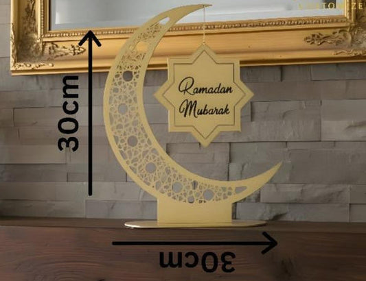 ديكور حائط إسلامي رمضان كريم 30x30 سم خط عربي زينة رمضان