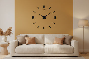 Large Acrylic Wall Clock with Long Needles 81 x 81 cm Modern Decorative Wall Clock