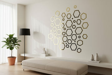 Acrylic Mirror Wall Decor 10x10 cm Self Adhesive Acrylic Mirror Tiles Home Decoration KSA