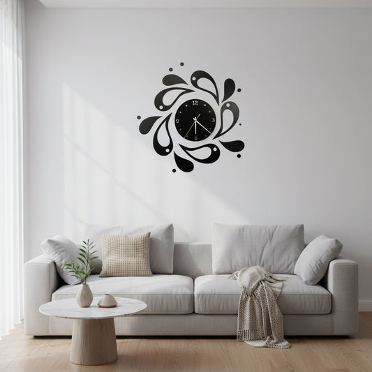 New Style DIY Large Wooden Wall Clock 89 x 89 cm MDF Wood with 1 Year Warranty