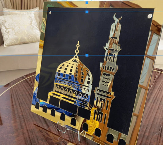 Khana Kaaba and Roza Rasool ﷺ Islamic Wall Hanging Set Sacred Islamic Wall Decor