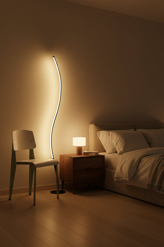 Modern Wavy Twisted Standing Neon Lamp 5 Feet Warm Light – Islamic Gifts Shop Saudi Arabia