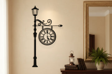 European Style Wall Clock Large Decorative Wall Clock 132 x 71 cm Luxury Wall Clock KSA