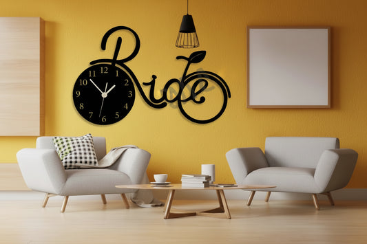 Premium Ride Wall Clock Big Cycle Design Large Modern Wall Clock Saudi Arabia