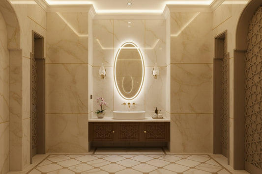 Neon Selfie Acrylic Mirror for Room Wall 12x24 Inches LED Makeup Mirror | Islamic Gifts Shop Saudi Arabia